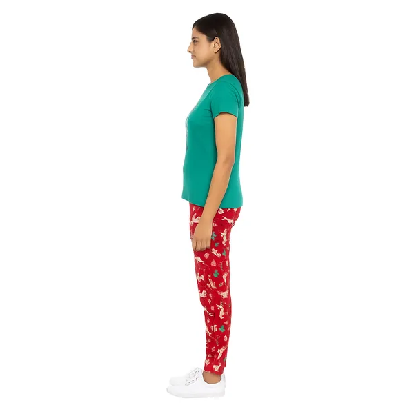 Multicolor_100%_Soft_Cotton_Night_Dress_Set_For_Women_Printed_T-Shirt_&_All-Over_Printed_Pants_For_Ultimate_Comfort