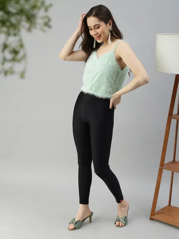 Black_Stretchable_Shimmer_Leggings_For_Women_Soft,_Breathable_&_Skin-Friendly