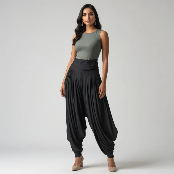 Black_Ladies_Patiala_Pants_Traditional_Elegance_With_Everyday_Comfort