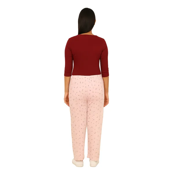 Multicolor_Ladies_100%_Soft_Cotton_Night_Pants_with_Pockets