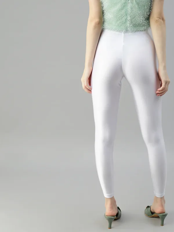 White_Stretchable_Shimmer_Leggings_For_Women_Soft,_Breathable_&_Skin-Friendly
