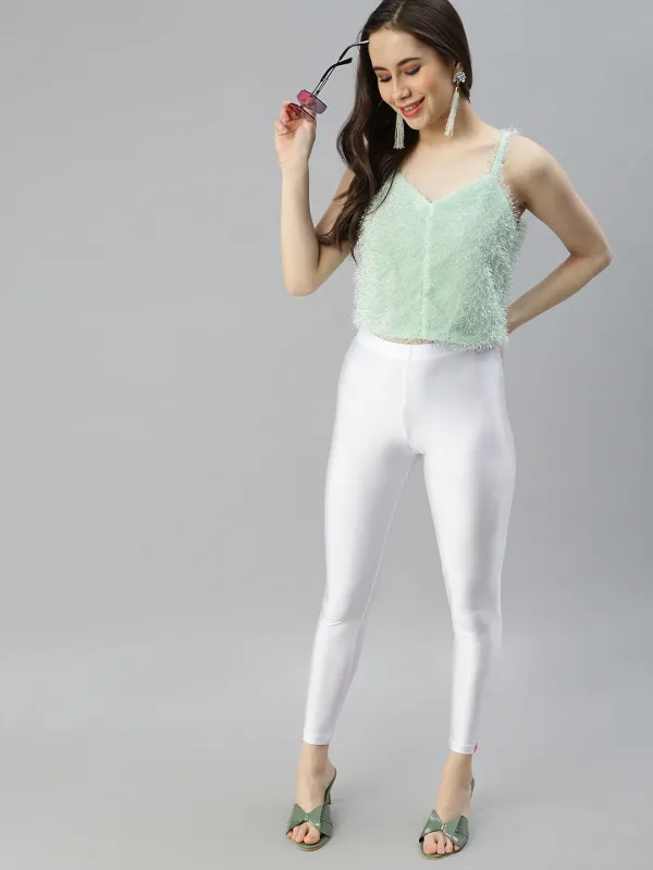 White_Stretchable_Shimmer_Leggings_For_Women_Soft,_Breathable_&_Skin-Friendly
