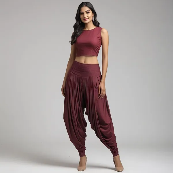 Marroon_Ladies_Patiala_Pants_Traditional_Elegance_With_Everyday_Comfort
