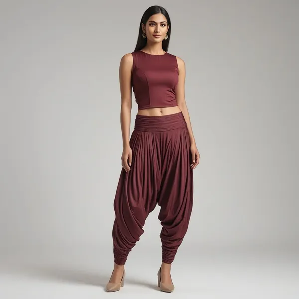 Marroon_Ladies_Patiala_Pants_Traditional_Elegance_With_Everyday_Comfort