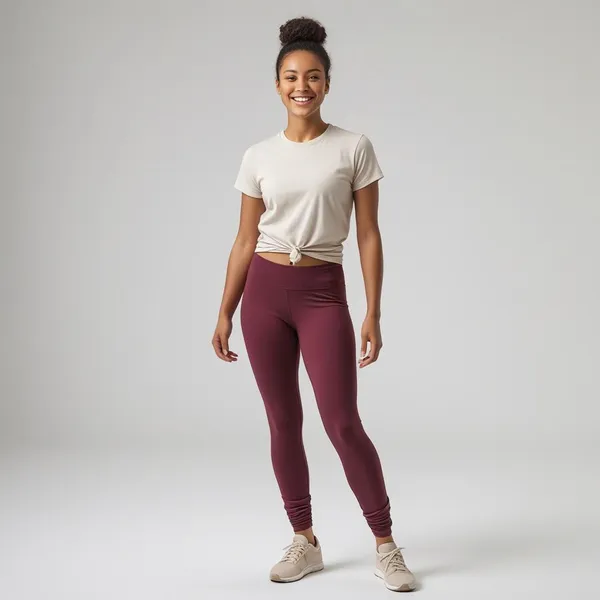 Marroon_Stretchable_Cotton_Churidar_Leggings_For_Women_Soft,_Breathable_&_Skin-Friendly
