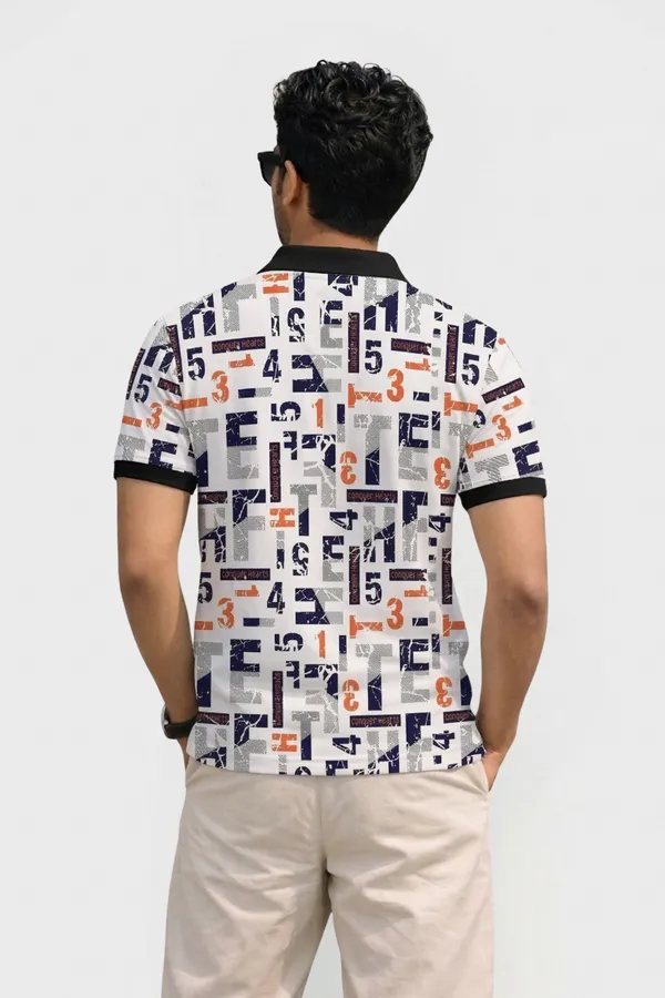 Tshirtsbuddy_Men's_Graffiti_&_Sport-Style_Polo_T-Shirt