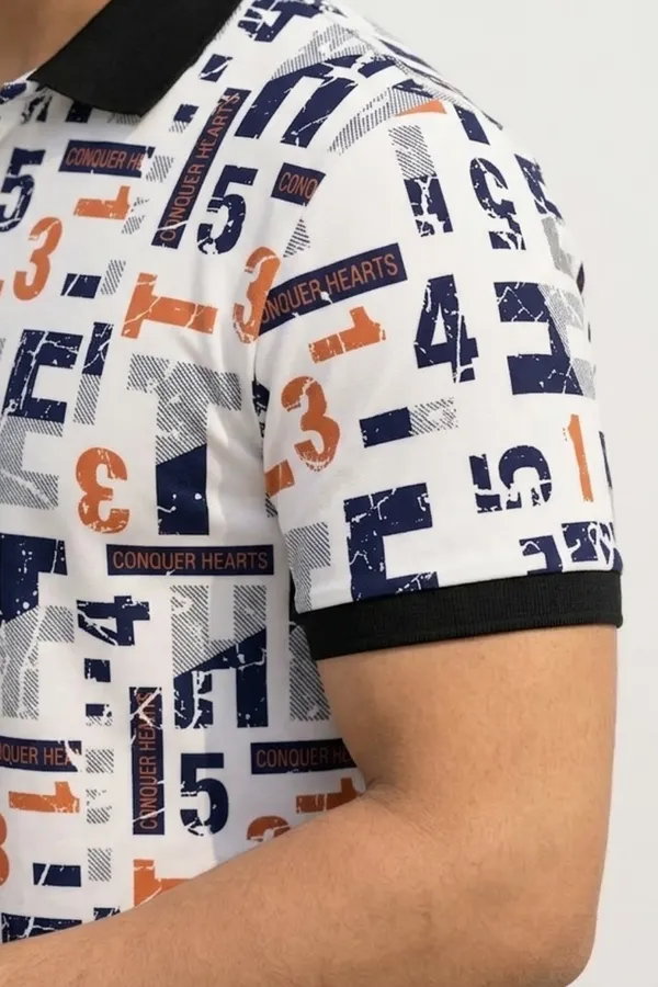 Tshirtsbuddy_Men's_Graffiti_&_Sport-Style_Polo_T-Shirt