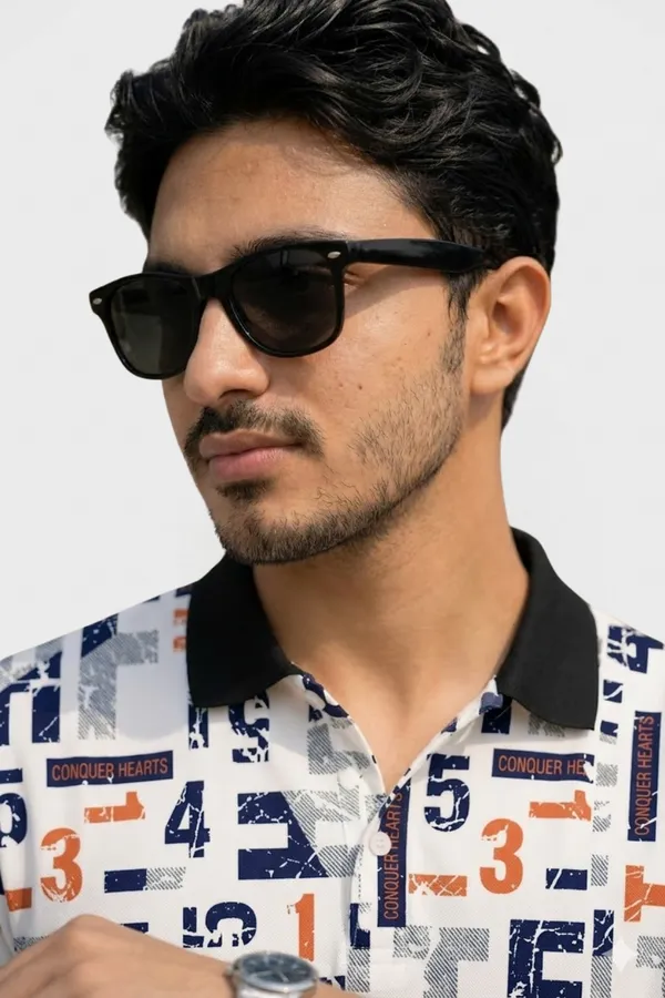 Tshirtsbuddy_Men's_Graffiti_&_Sport-Style_Polo_T-Shirt