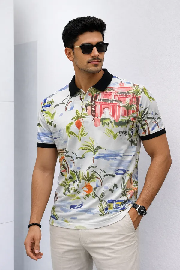 Multicolor_Premium_Fabric_Regular_Printed_Polo_T_Shirt_For_Men