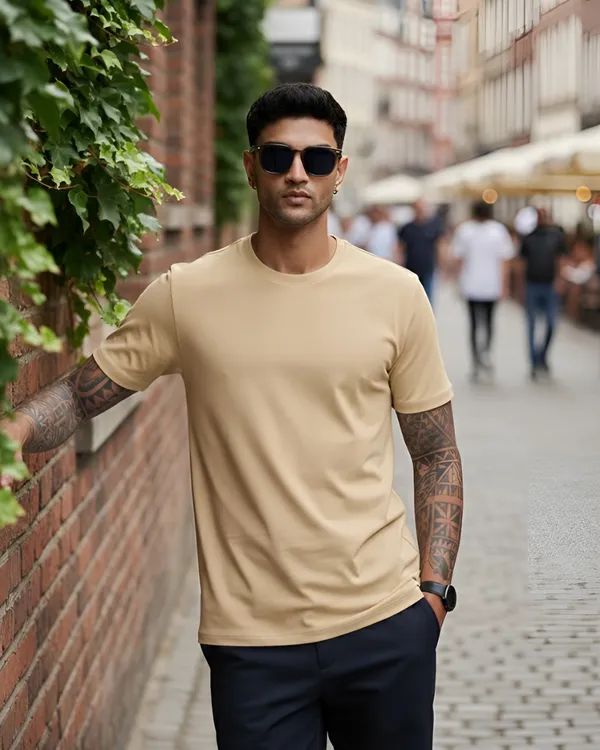 Premium_Cotton_Fabric_Regular_Round_Neck_Solid_T_Shirt_For_Men
