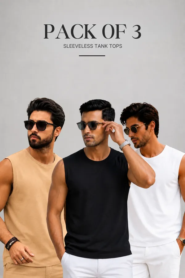 Mens_Sleeveless_Tank_Tops_-_Beige,_Black_&_White_Pack_of_3