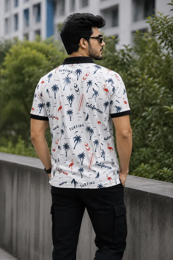 Tshirtsbuddy_Mens_California_Beach_Print_Polo_T-Shirt