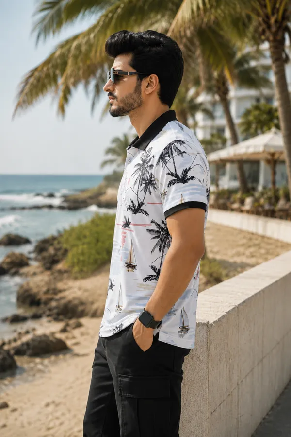 Mens_White_Tropical_Print_Polo_T-Shirt__Premium_Summer_Casual_Wear
