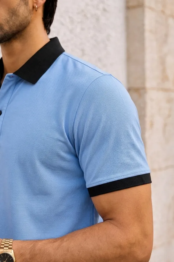 Skyline_Blue_Contrast_Collar_Polo_T-Shirt