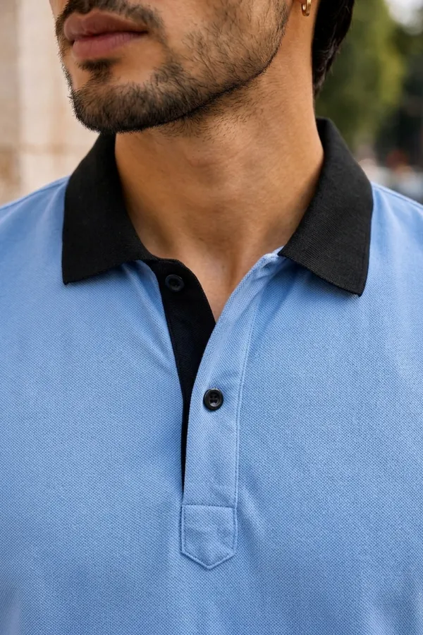 Skyline_Blue_Contrast_Collar_Polo_T-Shirt
