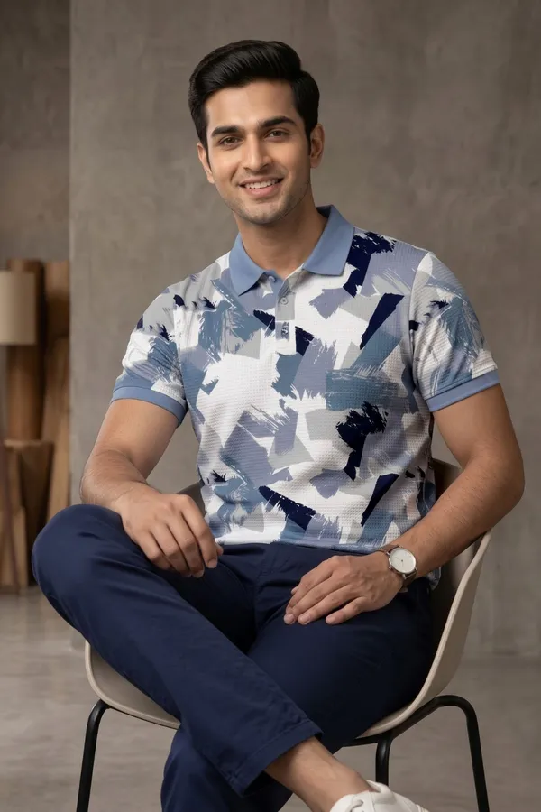 Men's_White_&_Blue_Abstract_Printed_Polo_T-Shirt