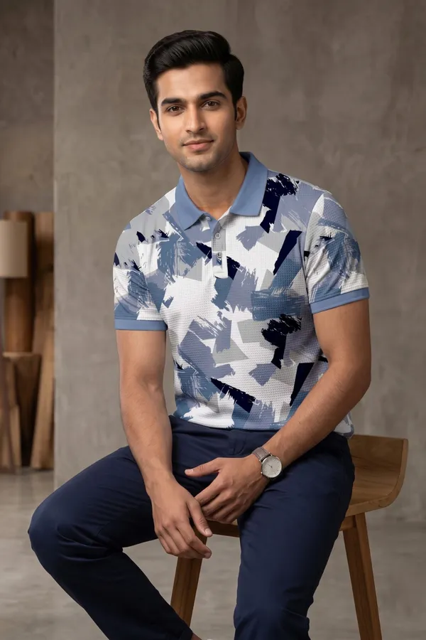 Men's_White_&_Blue_Abstract_Printed_Polo_T-Shirt