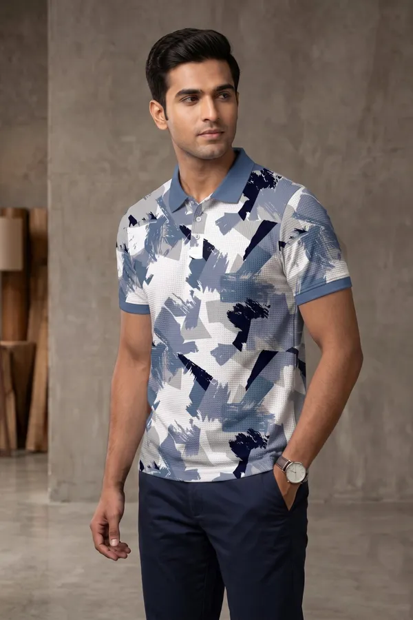 Men's_White_&_Blue_Abstract_Printed_Polo_T-Shirt