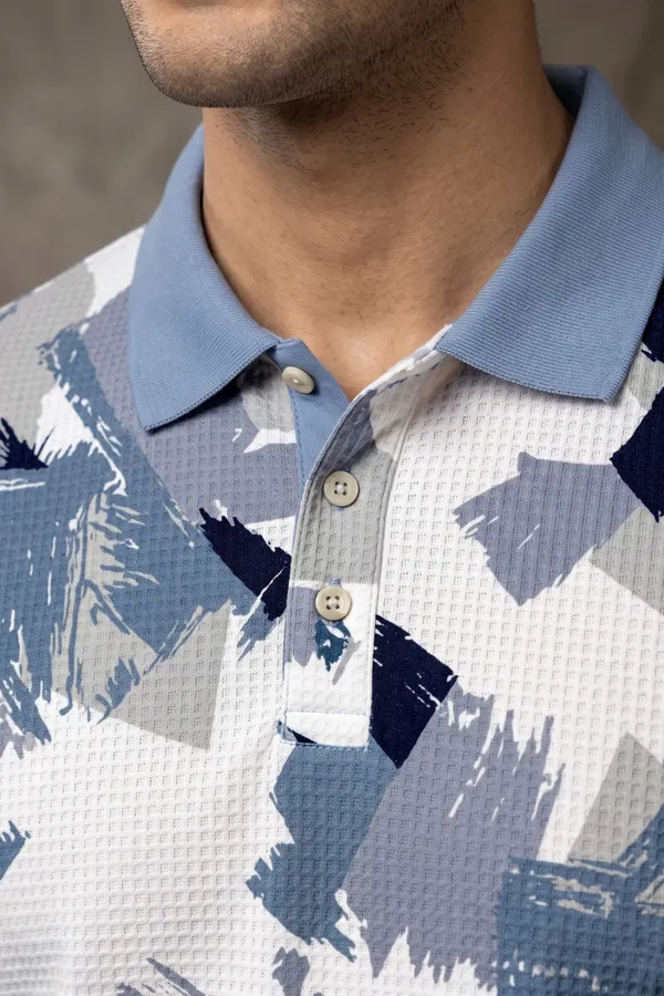 Men's_White_&_Blue_Abstract_Printed_Polo_T-Shirt