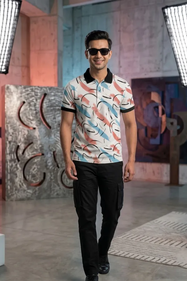 Men's_White_Abstract_Printed_Polo_T-Shirt