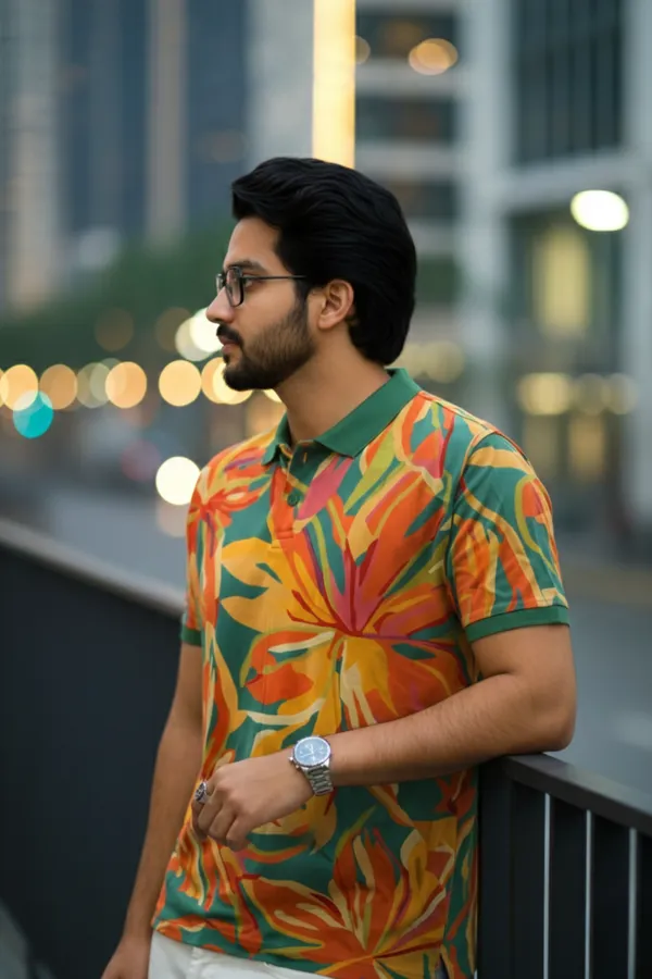 Multicolor_Premium_Fabric_Regular_Printed_Polo_T_Shirt_For_Men