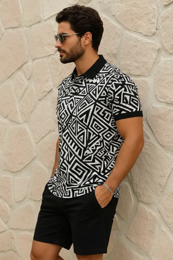 Black_Premium_Fabric_Regular_Printed_Polo_T_Shirt_For_Men