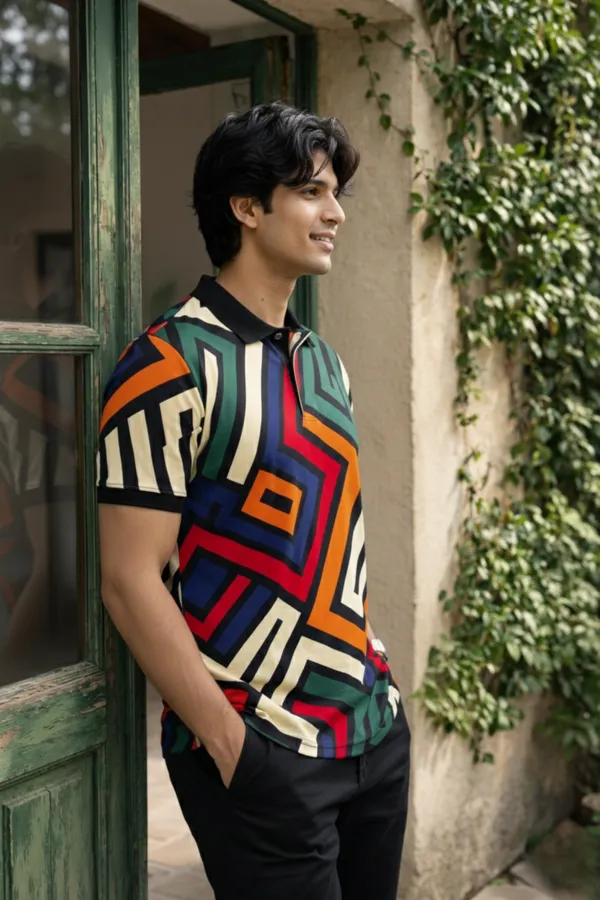 Multicolor_Premium_Fabric_Regular_Printed_Polo_T_Shirt_For_Men