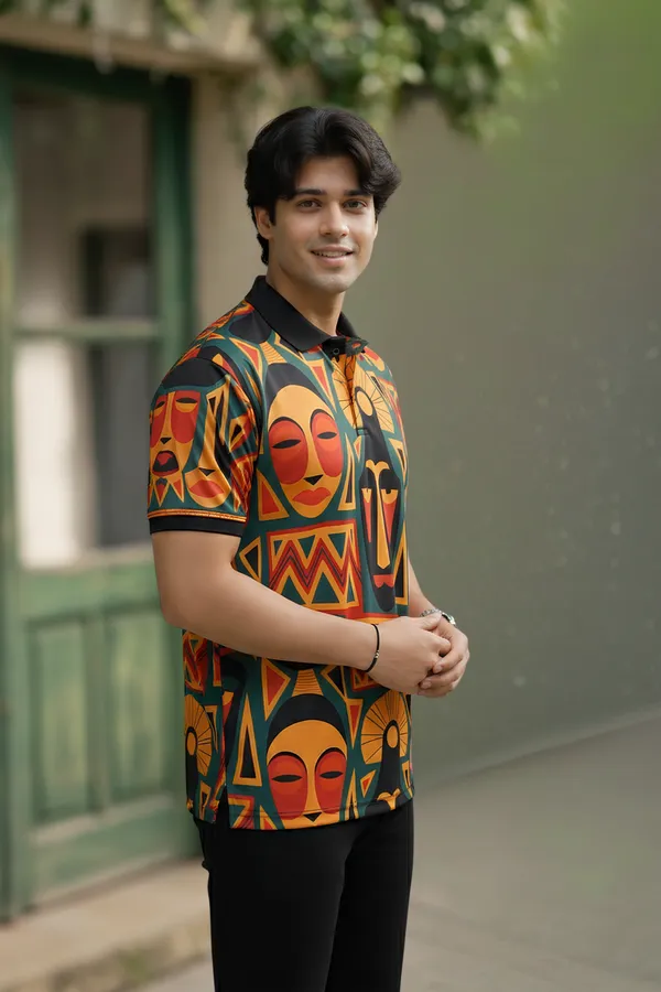 Multicolor_Premium_Fabric_Regular_Printed_Polo_T_Shirt_For_Men