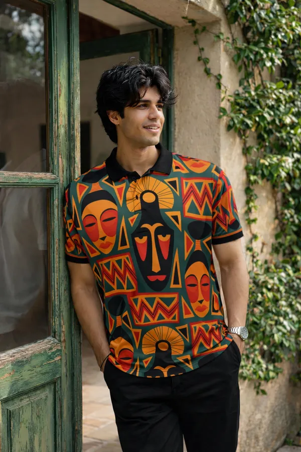 Multicolor_Premium_Fabric_Regular_Printed_Polo_T_Shirt_For_Men