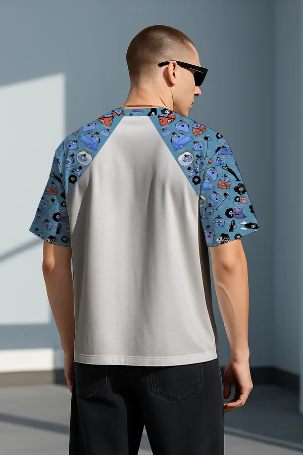 White_Premium_Fabric_Oversized_Printed_T_Shirt_For_Men