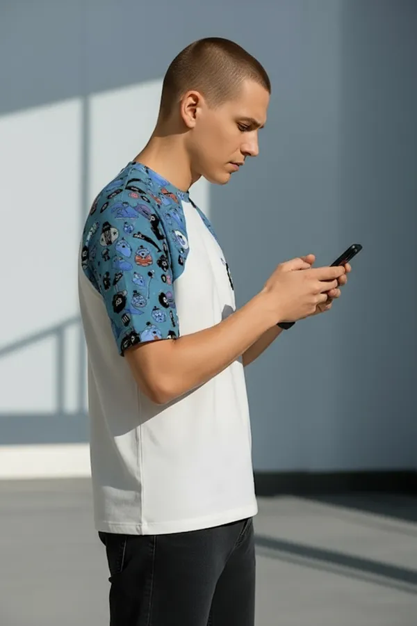 White_Premium_Fabric_Oversized_Printed_T_Shirt_For_Men