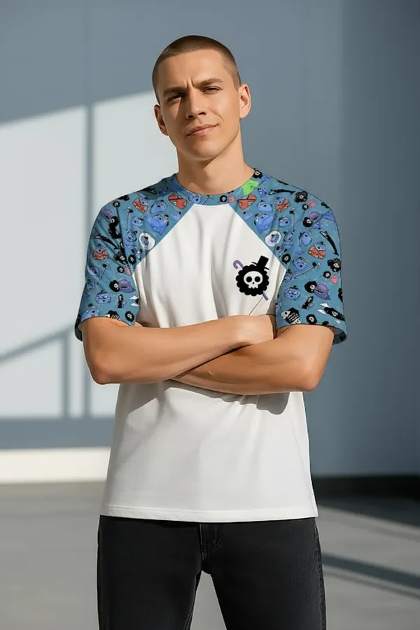 White_Premium_Fabric_Oversized_Printed_T_Shirt_For_Men