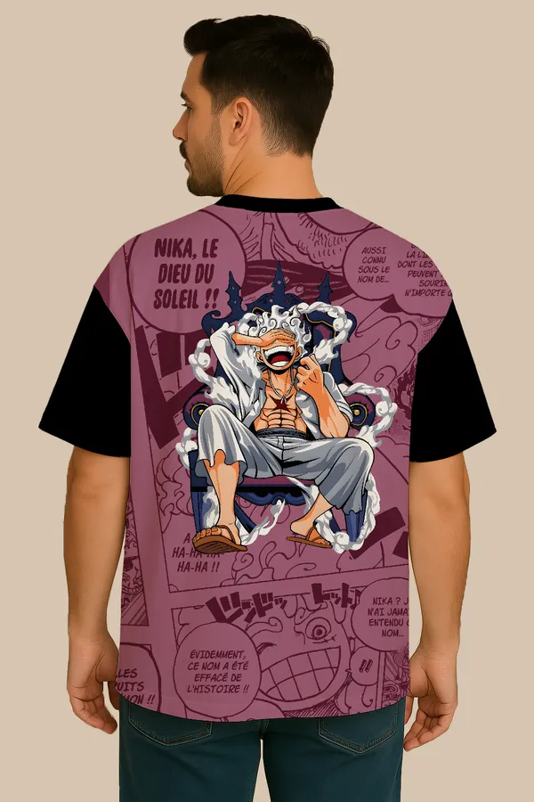Pink_Premium_Fabric_Oversized_Printed_T_Shirt_For_Men