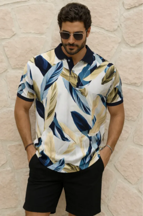 Multicolor_Premium_Fabric_Regular_Printed_Polo_T_Shirt_For_Men