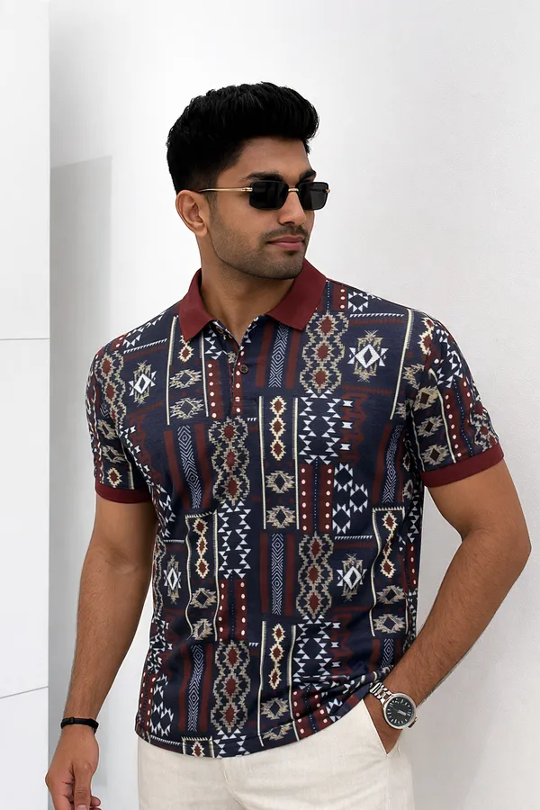 Multicolor_Premium_Fabric_Regular_Printed_Polo_T_Shirt_For_Men