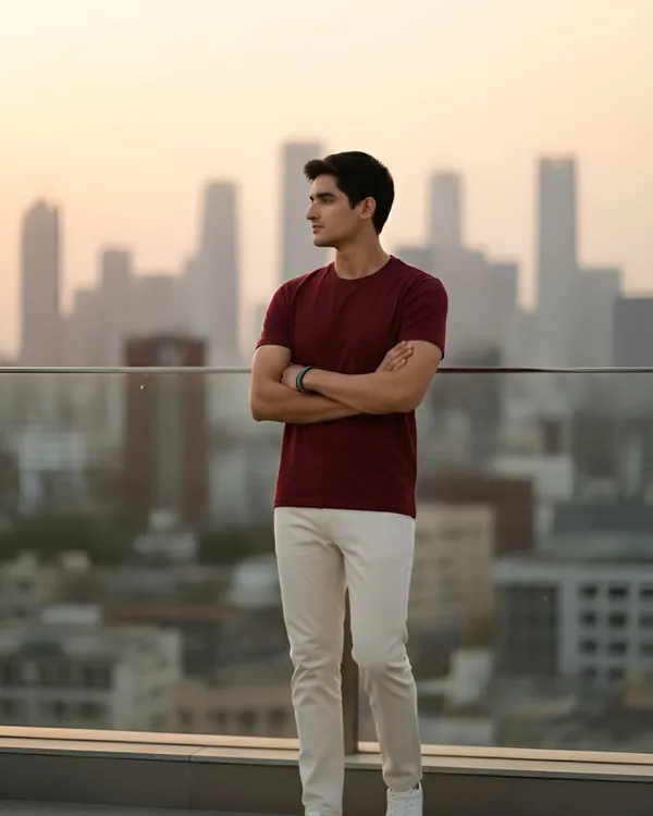 Premium_Cotton_Fabric_Regular_Round_Neck_Solid_T_Shirt_For_Men