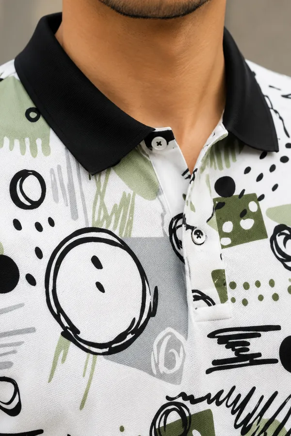 Mens_White_Abstract_Print_Polo_T-Shirt__Premium_Summer_Wear