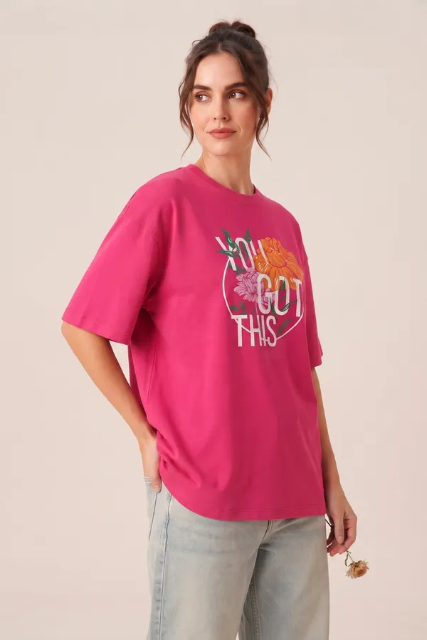 Womens_Pink_Floral_Graphic_Printed_Oversized_T-Shirt