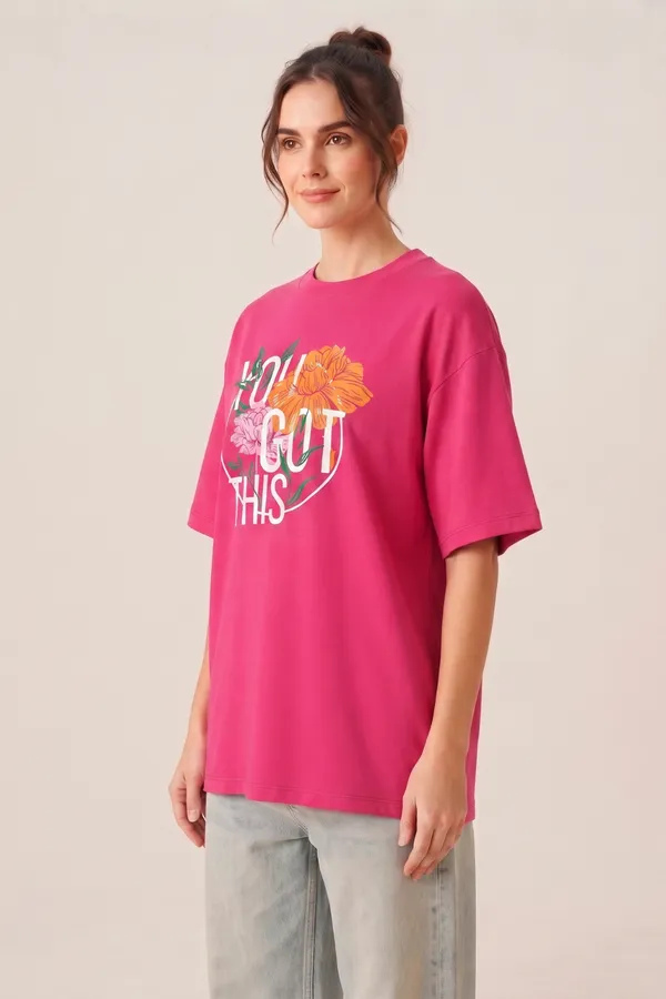 Womens_Pink_Floral_Graphic_Printed_Oversized_T-Shirt