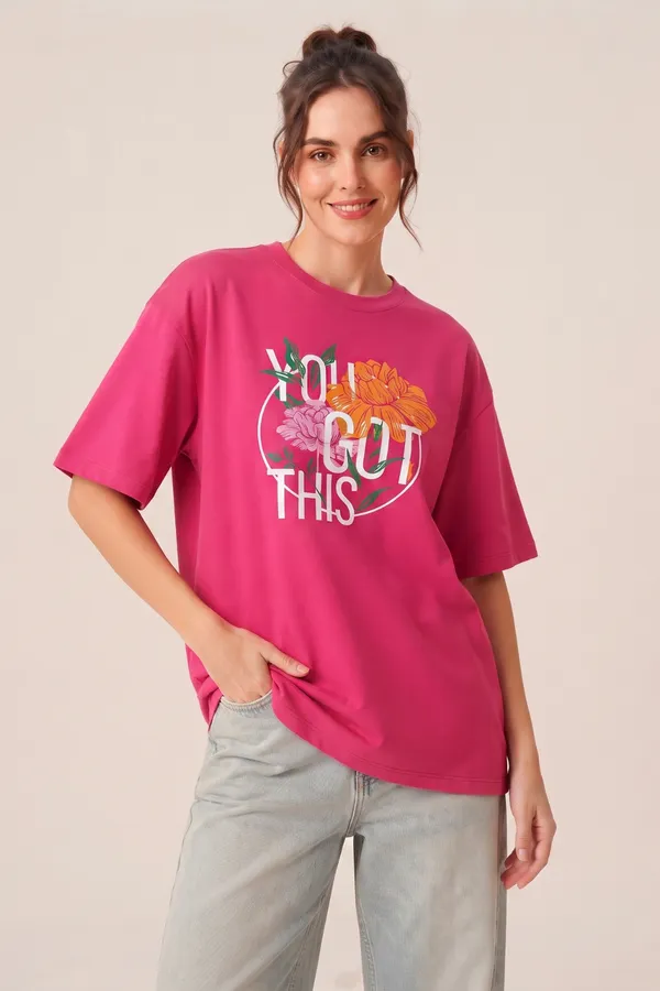 Womens_Pink_Floral_Graphic_Printed_Oversized_T-Shirt
