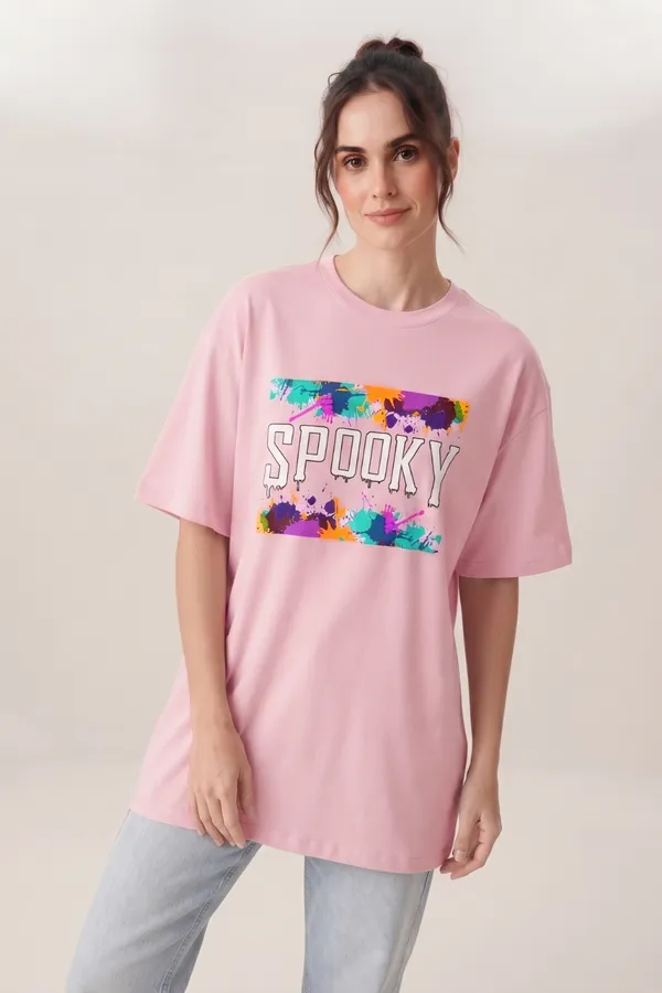 Womens_Light_Pink_Spooky_Graphic_Printed_Oversized_T-Shirt