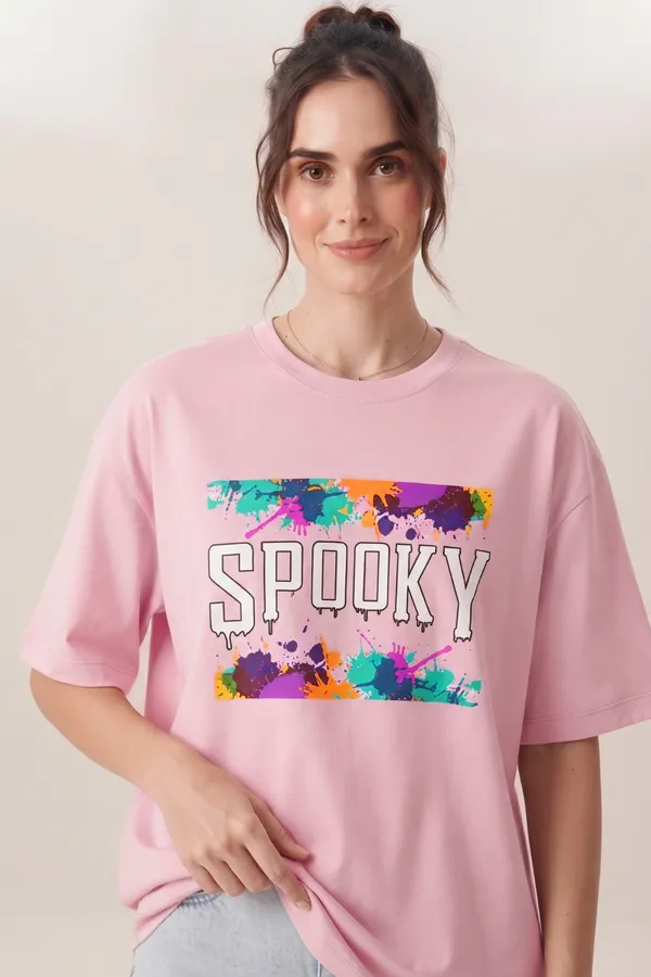 Womens_Light_Pink_Spooky_Graphic_Printed_Oversized_T-Shirt