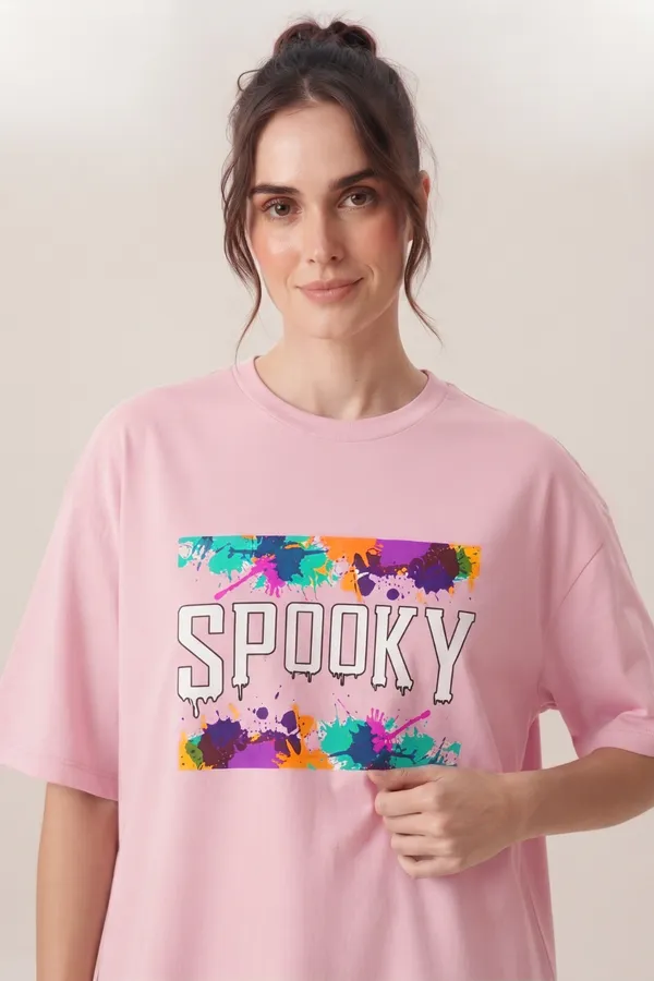 Womens_Light_Pink_Spooky_Graphic_Printed_Oversized_T-Shirt