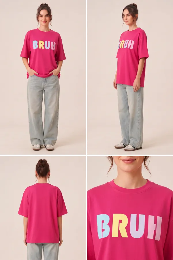 Womens_Pink_BRUH_Graphic_Printed_Oversized_T-Shirt