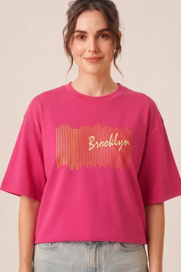 Womens_Pink_Brooklyn_Graphic_Printed_Oversized_T-Shirt