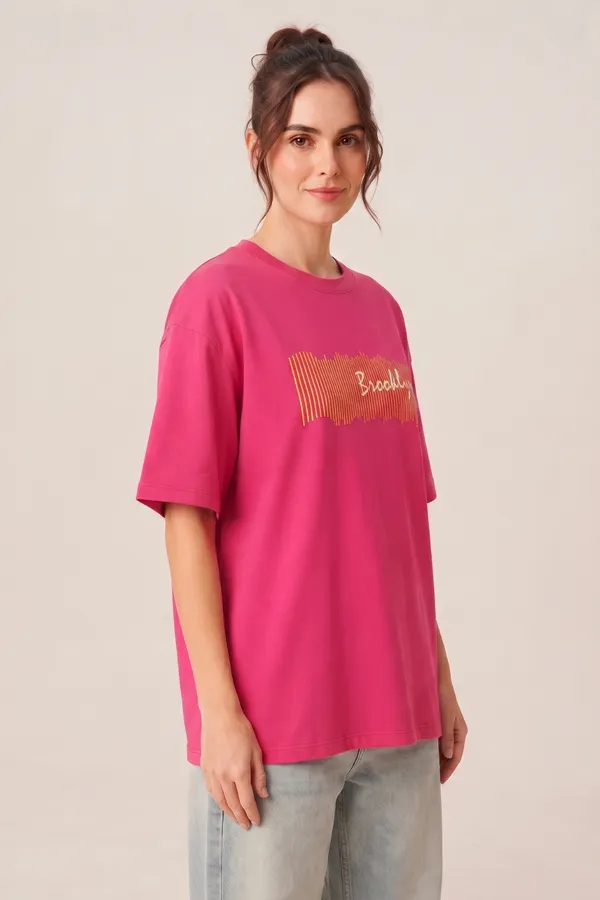 Womens_Pink_Brooklyn_Graphic_Printed_Oversized_T-Shirt