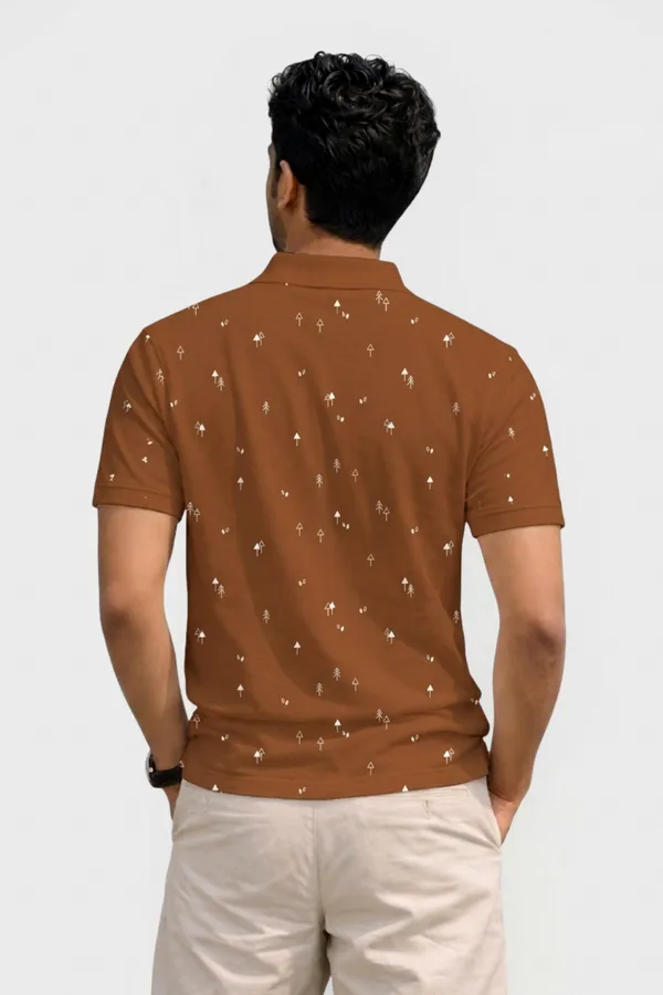 Tshirtsbuddy_Mens_Rustic_Brown_Polo_T-Shirt