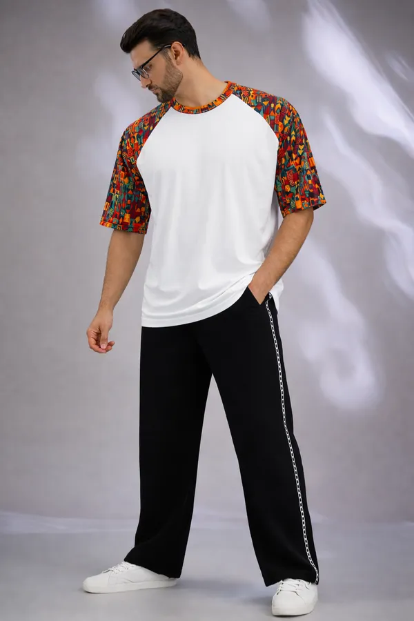 White_Premium_Fabric_Oversized_Printed_T_Shirt_For_Men