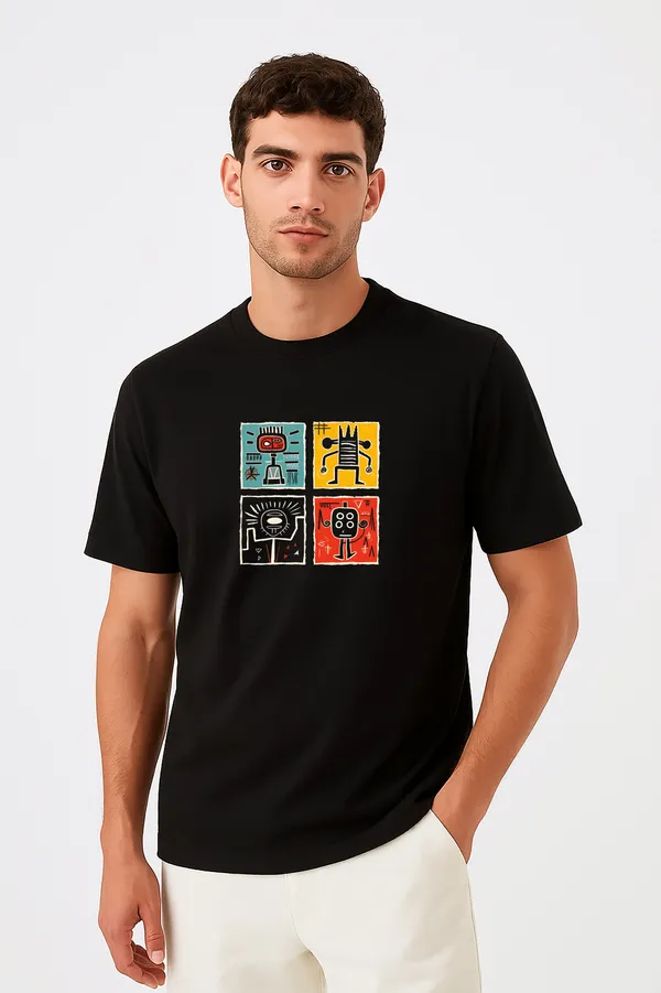 Black_Premium_Cotton_Fabric_Regular_Round_Neck_T_Shirt_For_Men