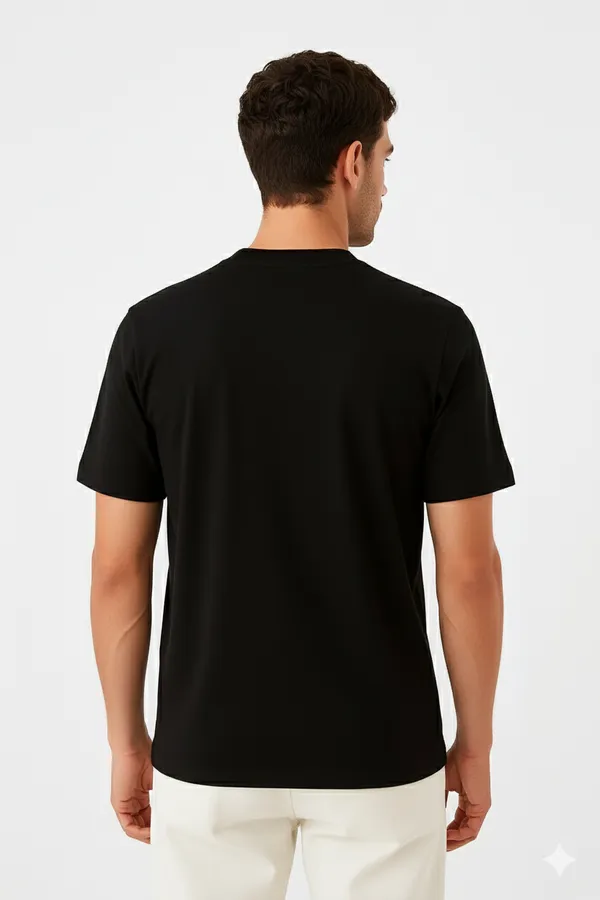 Black_Premium_Cotton_Fabric_Regular_Round_Neck_T_Shirt_For_Men